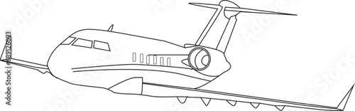Air Plane Coloring Page for All ages
