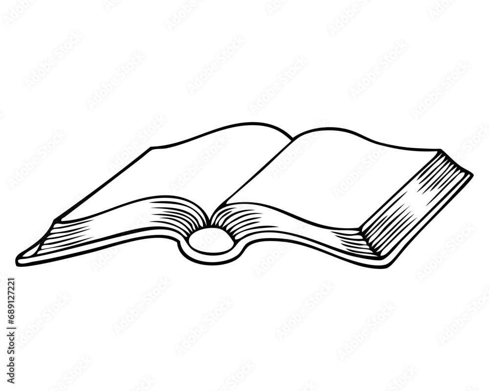 book line vector illustration book line vector illustration