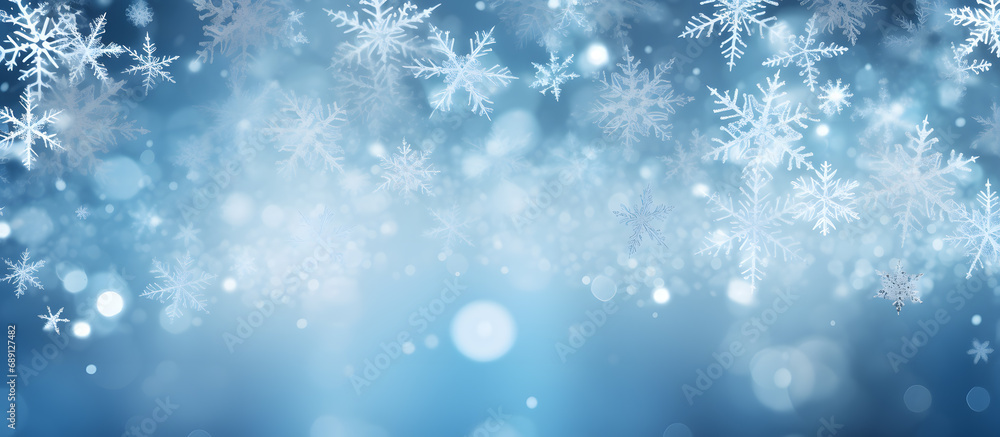 A wonderful New Year, Christmas, holiday and winter atmosphere background.