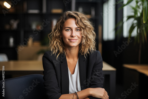 Portrait of a  Businesswoman CEO at Her Startup Workspace © Rieth