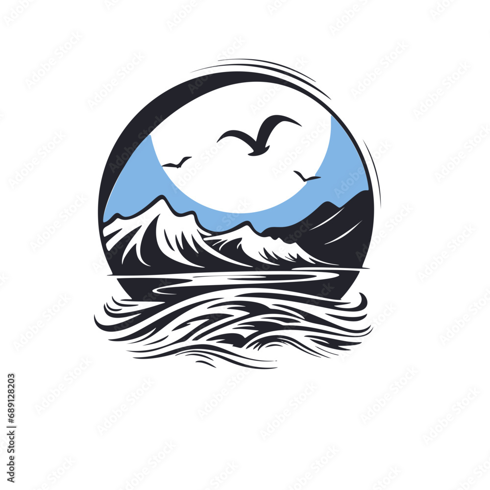 Seascape with clouds, mountains, sandy beach and a boat. Panorama with the sea. Vector illustration in cartoon style. Horizontal format.
Seascape with clouds, mountains, sandy beach and a boat. Panorama with the sea. Vector illustration in cartoon style. Horizontal format.