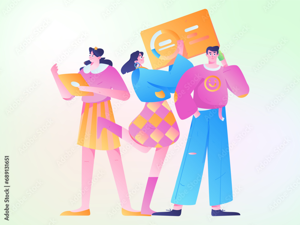 Business People Flat Vector Concept Operation Hand Drawn Illustration
Business People Flat Vector Concept Operation Hand Drawn Illustration