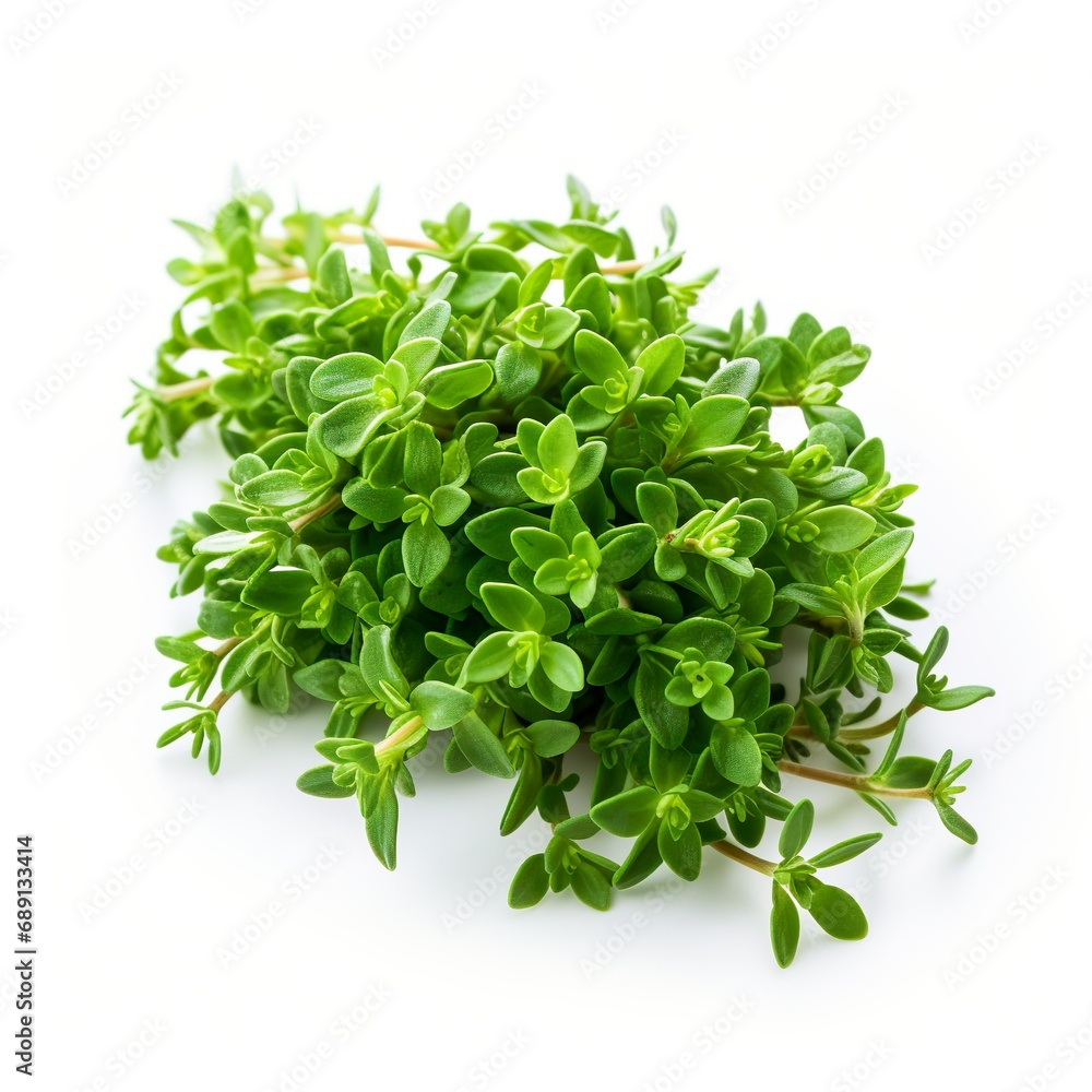Professional food photography of Thyme, isolated on white background, Thyme isolated on white background Professional food photography of Thyme, isolated on white background, Thyme isolated on white background