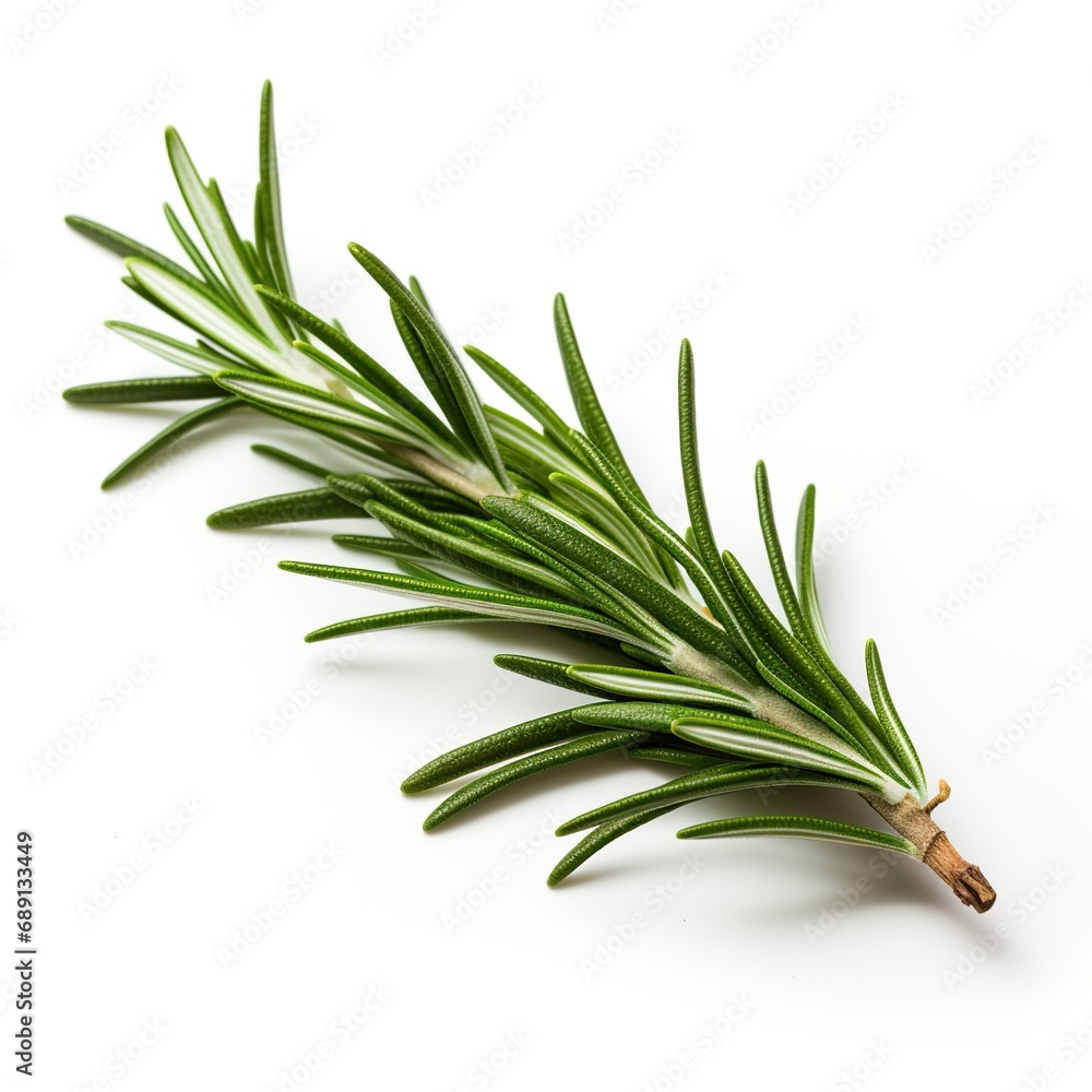Fototapeta premium Professional food photography of Rosemary, isolated on white background, Rosemary isolated on white background