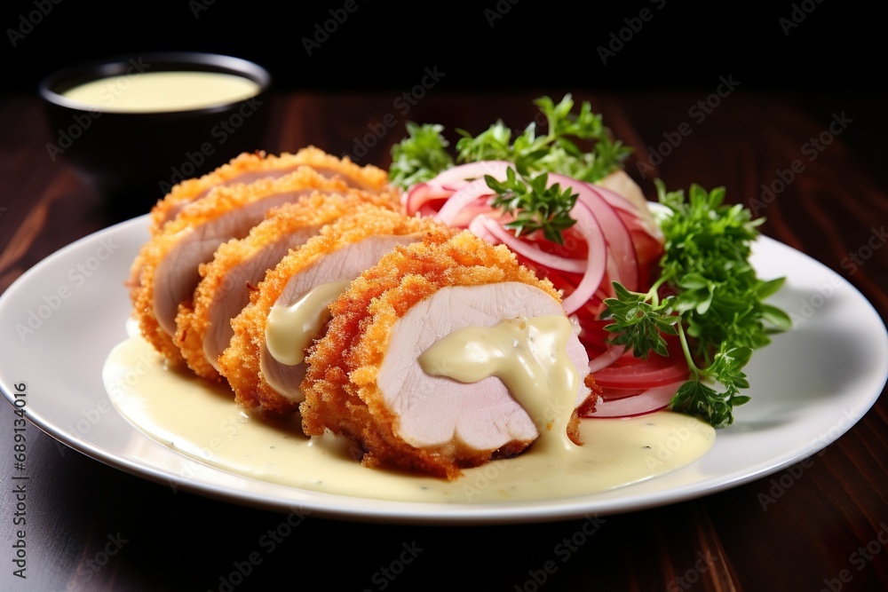 Professional food photography of Chicken Cordon Bleu Professional food photography of Chicken Cordon Bleu