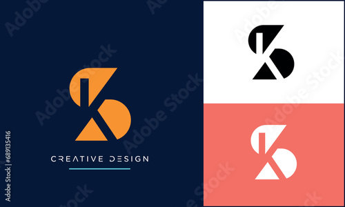 SK or KS Alphabet letters logo monogram