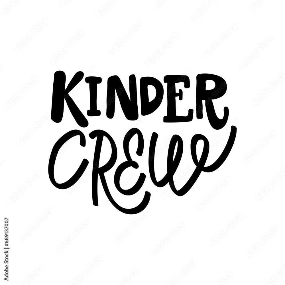 KINDER CREW - handwriting phrase KINDER CREW - handwriting phrase