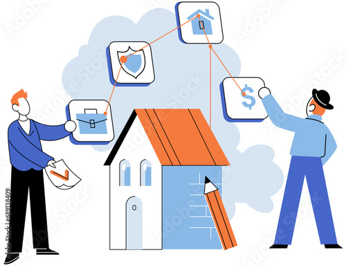 Insurance for car, property, travel, accident, life, medical. Assurance protection csave families from unexpected financial burdens Insurance concept encompasses wide array of personal protections