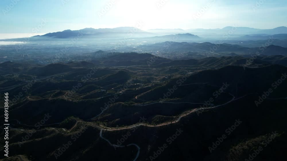 Malaga evening city. Spain, Andalucia. Malaga evening city. Spain, Andalucia.