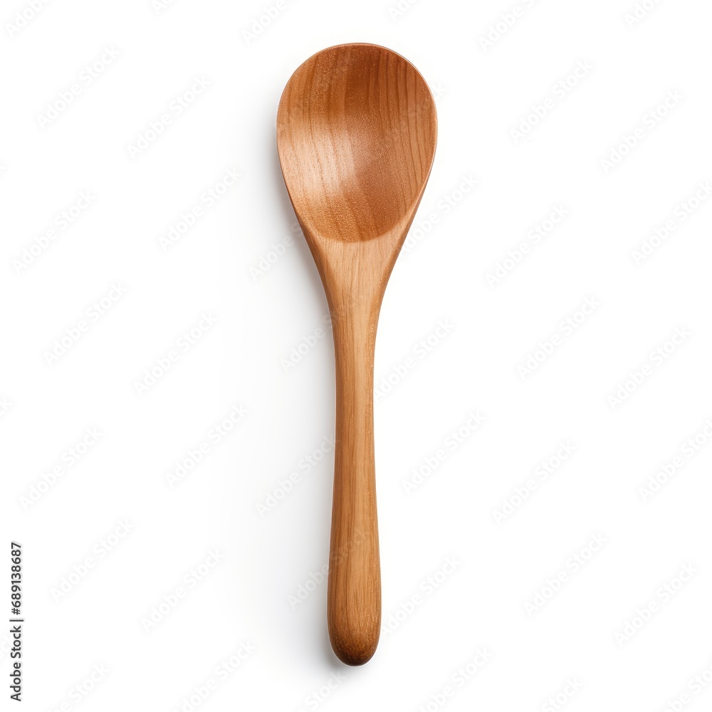 Wooden Spoon on White Background Photography Wooden Spoon on White Background Photography