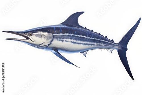 Blue marlin isolated on a white background