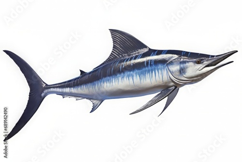 Blue marlin isolated on a white background photo