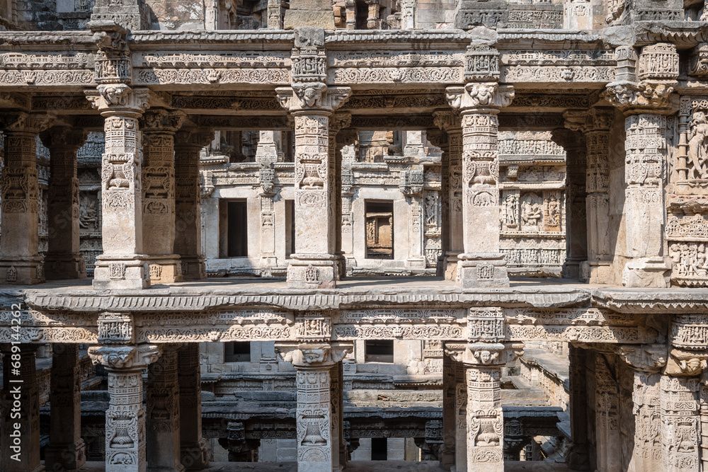 views of rani ki vav stepwells in patan, india
