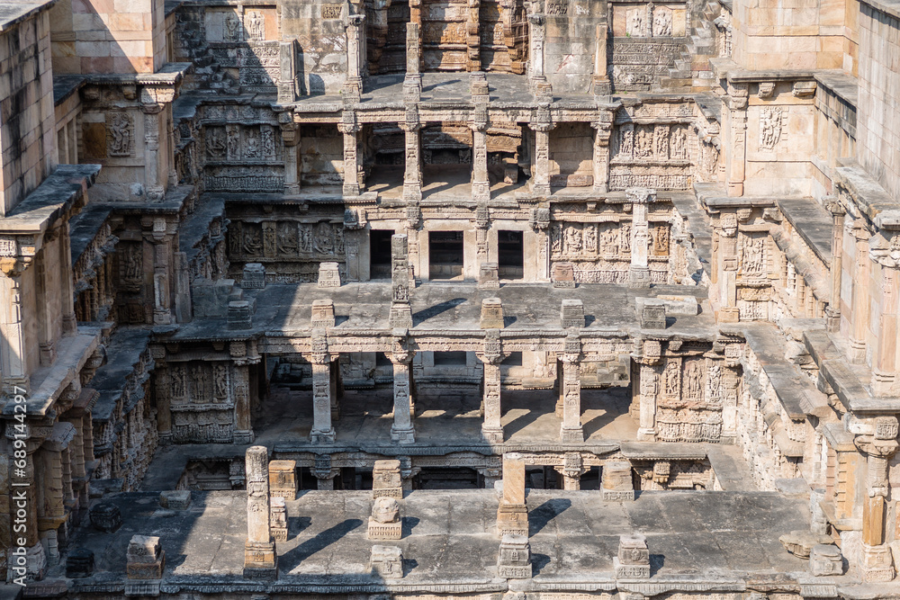 views of rani ki vav stepwells in patan, india
