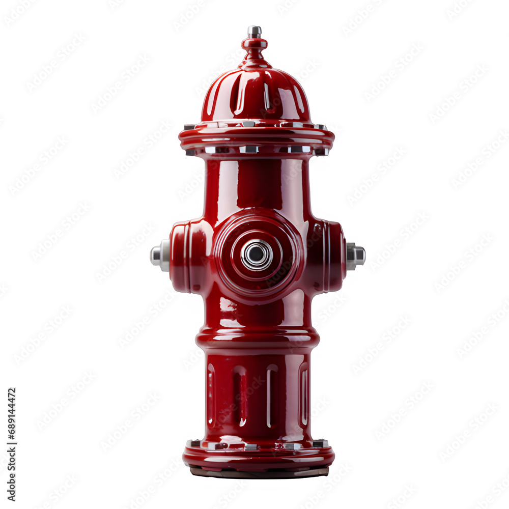 red hydrant isolated on transparent background ,generative ai red hydrant isolated on transparent background ,generative ai