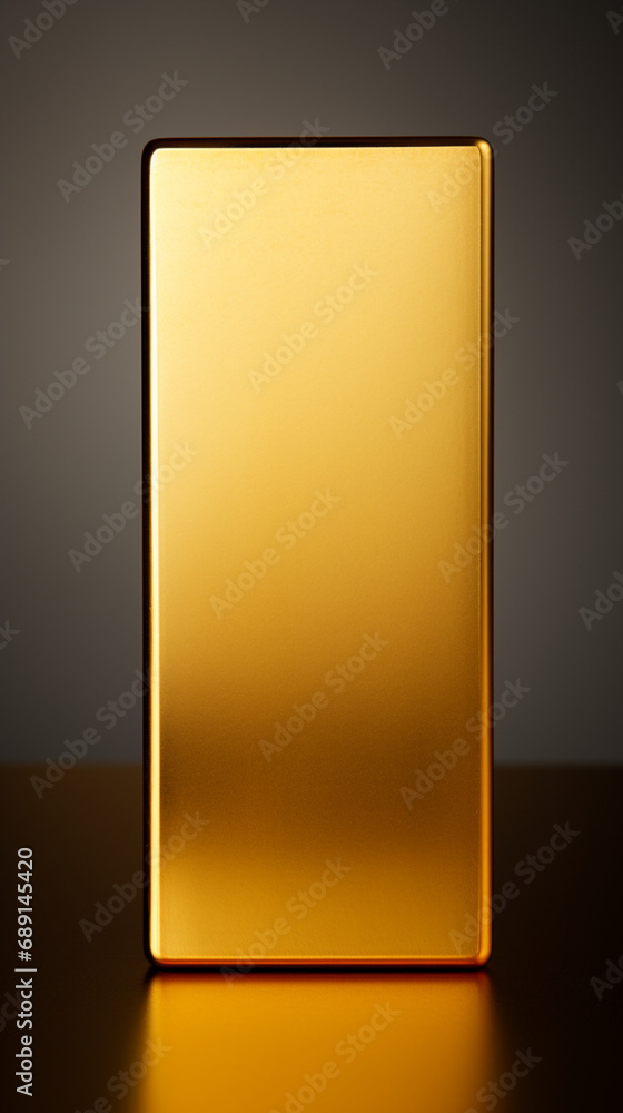 photography super close up of a gold bar, minimalistic created with Generative Ai