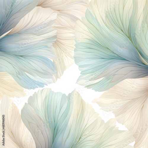 pattern with feathers