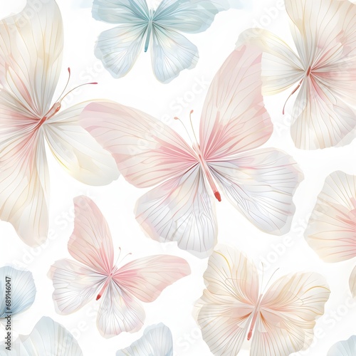 seamless pattern with butterfly wings