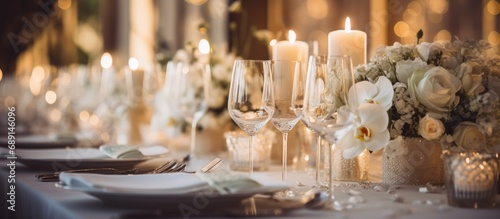 Luxurious wedding reception...