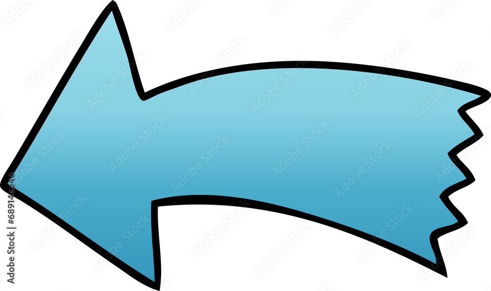 gradient shaded quirky cartoon arrow gradient shaded quirky cartoon arrow