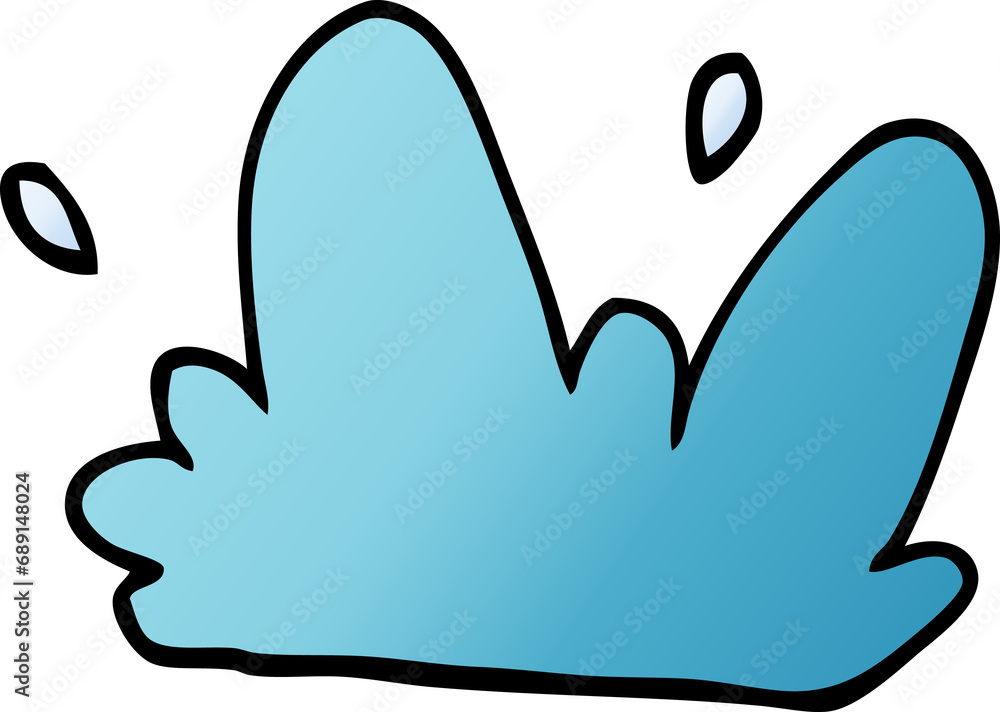 cartoon doodle water splash cartoon doodle water splash