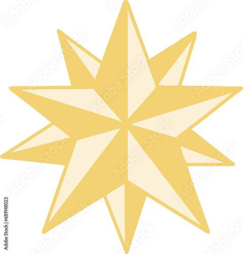 iconic tattoo style image of a star
