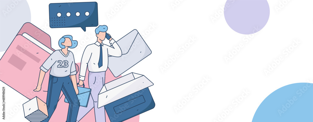 Business People Flat Vector Concept Operation Hand Drawn Illustration
Business People Flat Vector Concept Operation Hand Drawn Illustration
