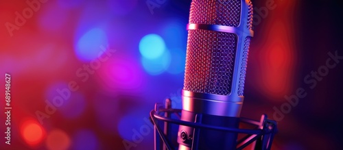 Microphone with screen devi...