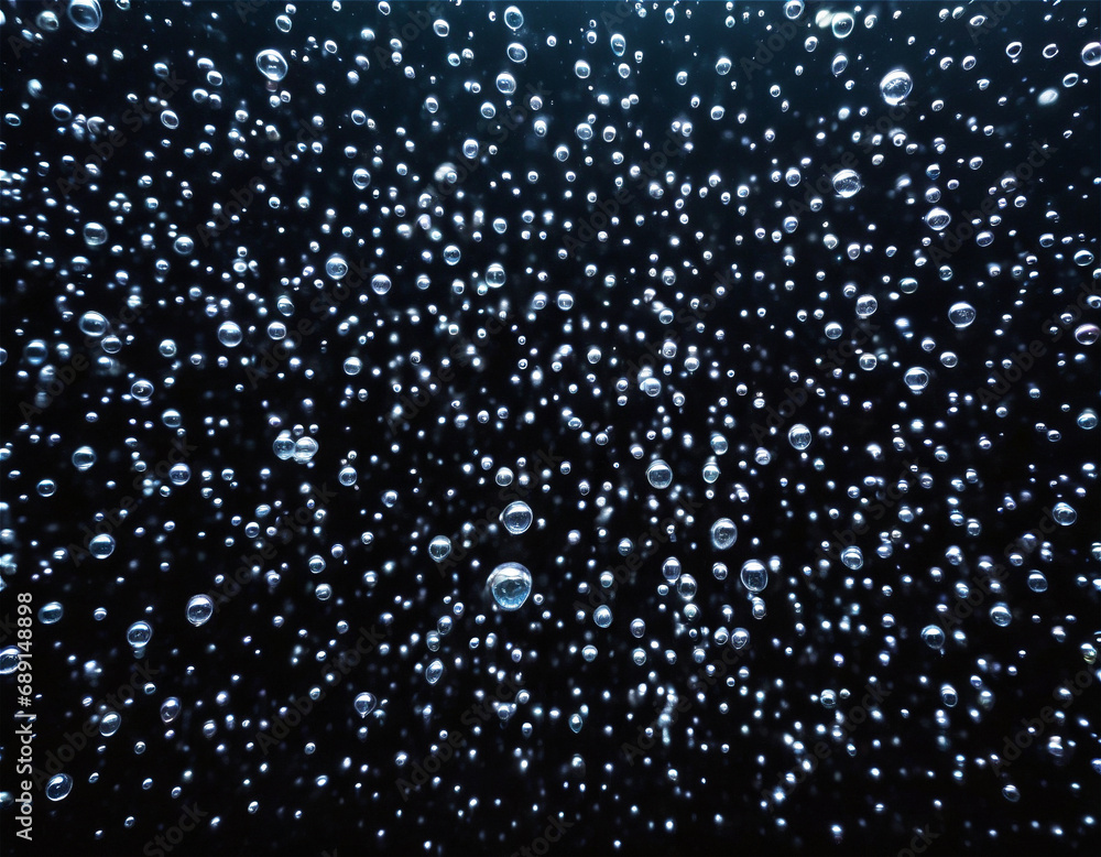 Water bubbles on black backgroundWater bubbles on black background Water bubbles on black backgroundWater bubbles on black background