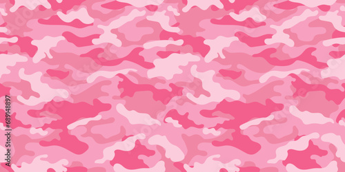 Pink camouflage military pattern. Vector camouflage pattern for clothing design. photo