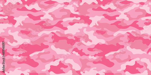 Pink camouflage military pattern. Vector camouflage pattern for clothing design.