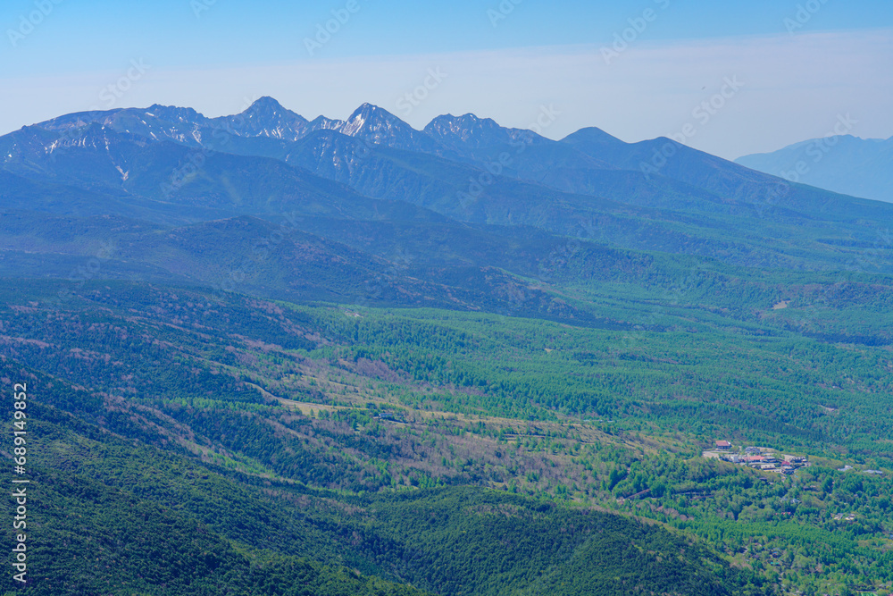 蓼科山登山 山頂からの八ヶ岳 蓼科山登山 山頂からの八ヶ岳