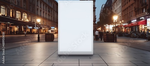 Mock up of a clear street s...