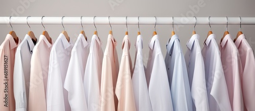Clean shirt hangers in laun...