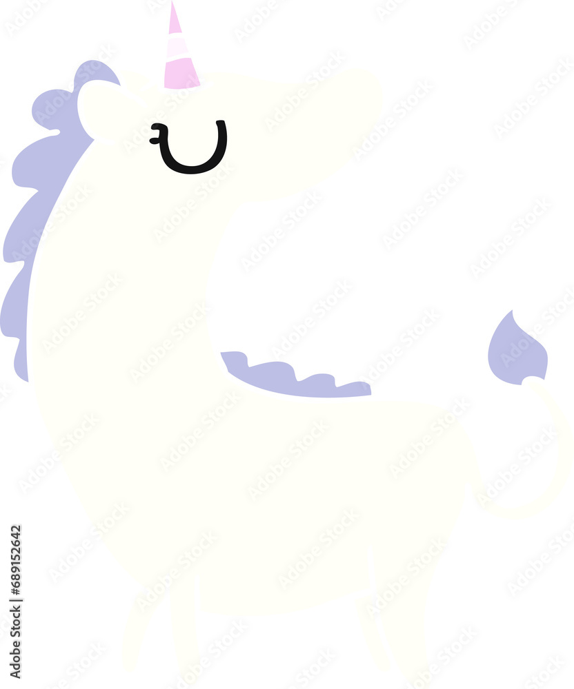 freehand drawn cartoon of cute kawaii unicorn freehand drawn cartoon of cute kawaii unicorn