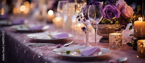 Luxurious wedding reception...
