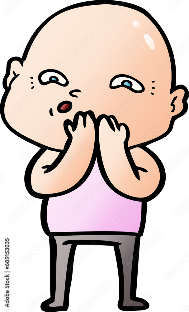 cartoon nervous man cartoon nervous man