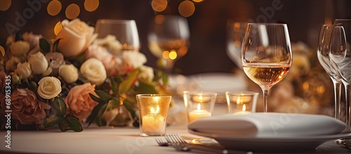 Luxurious wedding reception...
