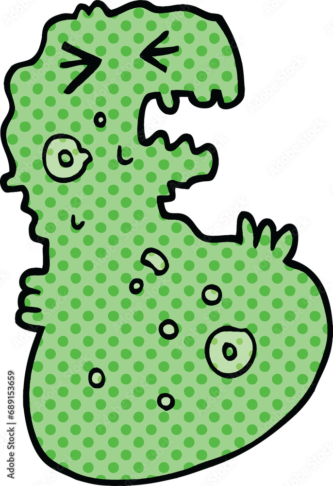 comic book style cartoon germ comic book style cartoon germ
