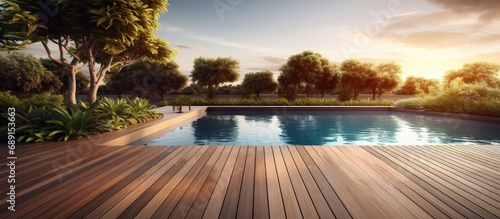 Luxury home with a backyard...