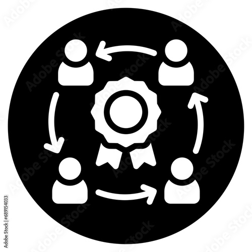collective glyph icon