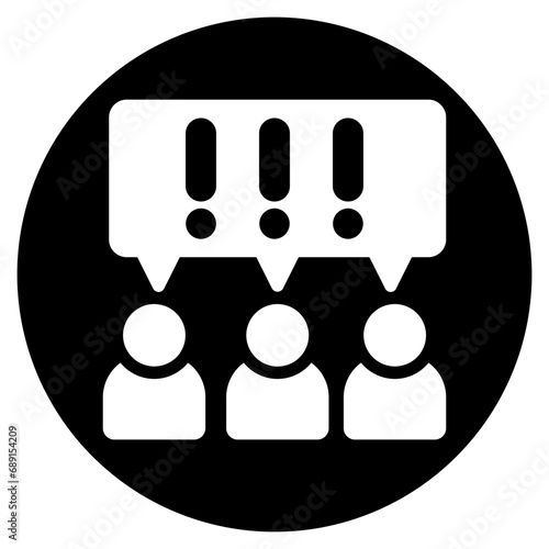 protest glyph icon