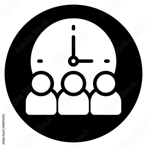 schedule glyph icon