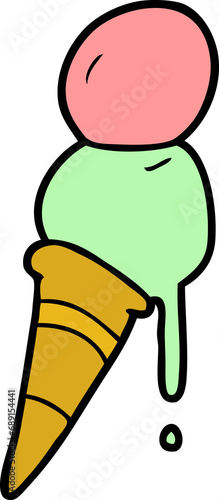 cartoon ice cream