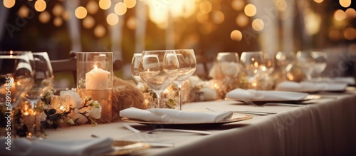 Luxurious wedding reception...