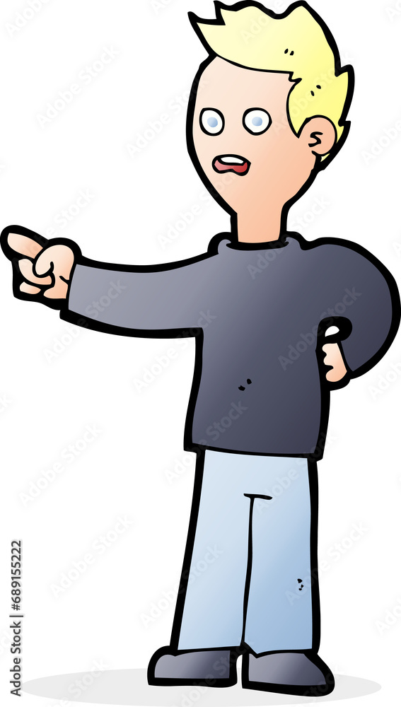 cartoon shocked boy pointing cartoon shocked boy pointing