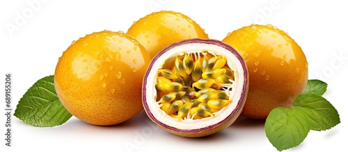 Passion fruits isolated on ...