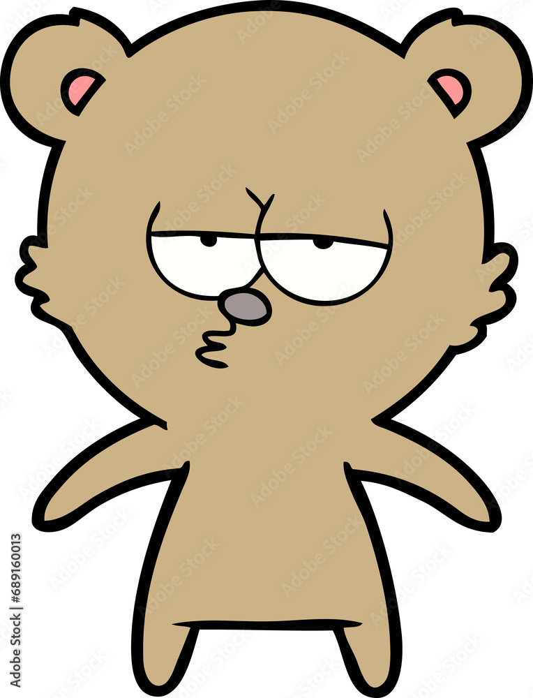 bored bear cartoon bored bear cartoon