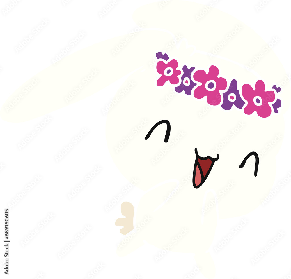 cartoon illustration kawaii cute furry bunny cartoon illustration kawaii cute furry bunny