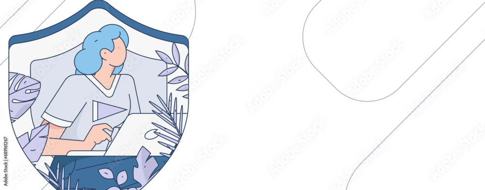 Fototapeta premium Business People Flat Vector Concept Operation Hand Drawn Illustration 